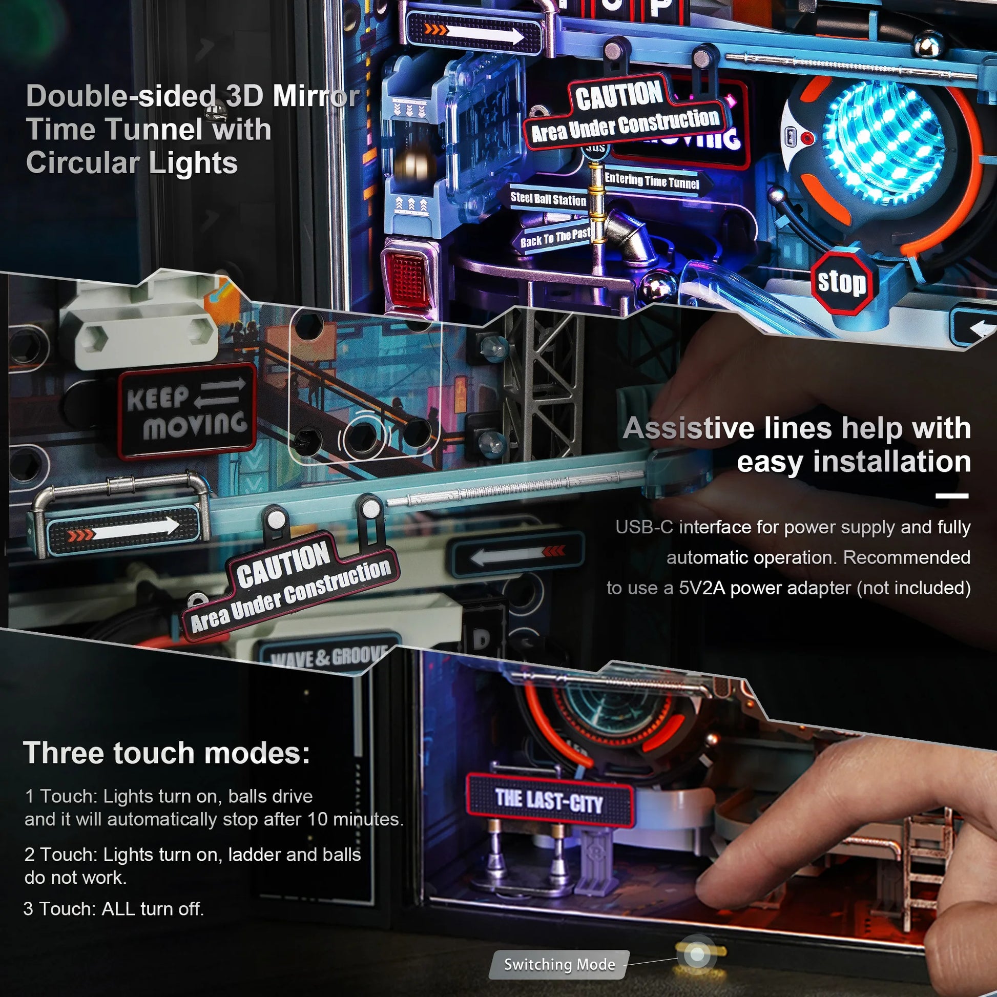 Cyberpunk The Future and Last City Marble Run - Zephyr