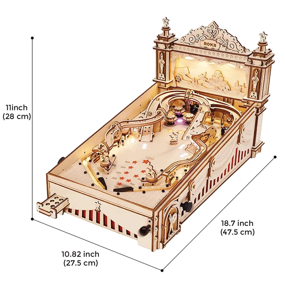 Classic Wooden Pinball Game - Zephyr