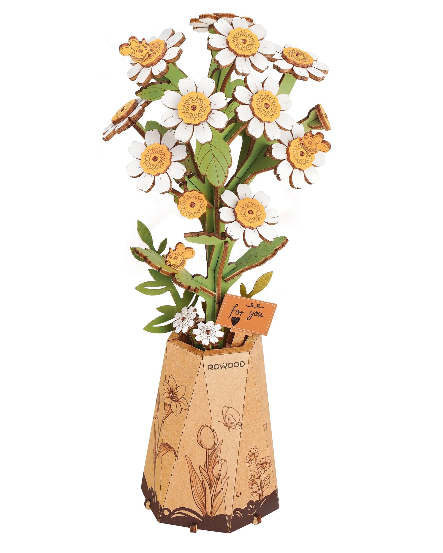 Wooden Flower Bouquet - Zephyr