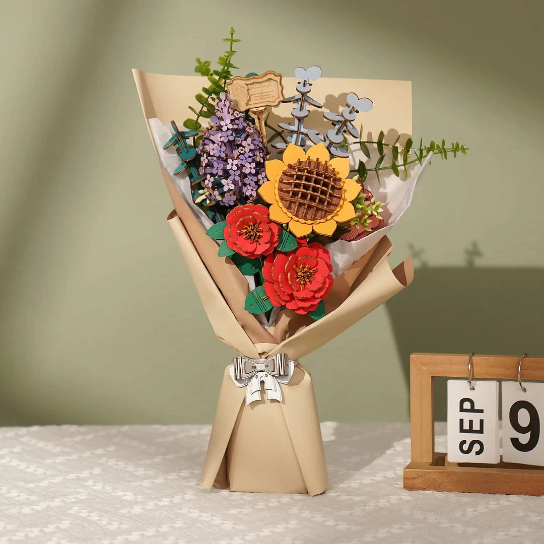 Wooden Flower Bouquet - Zephyr