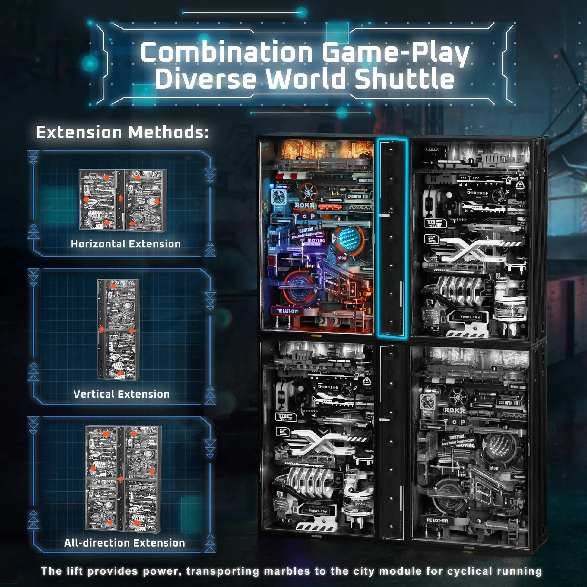 Cyberpunk The Future and Last City Marble Run - Zephyr