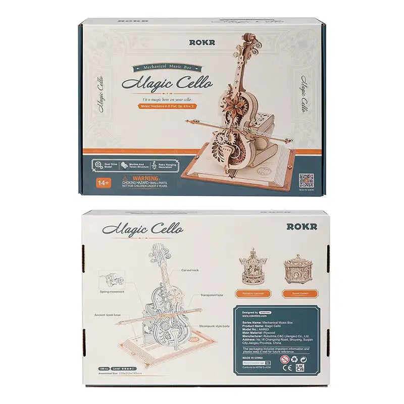 Magic Cello Mechanical Music Box - Zephyr